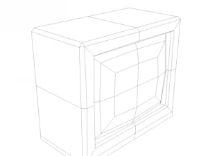 crt television 3D Model