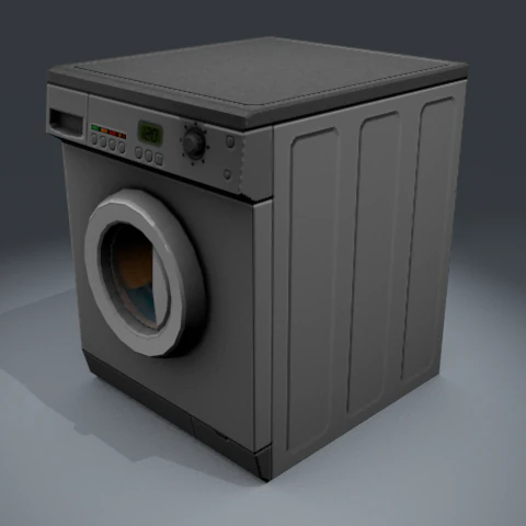 washing machine 3D Model .c4d .max .obj .3ds .fbx .stl .blend 
