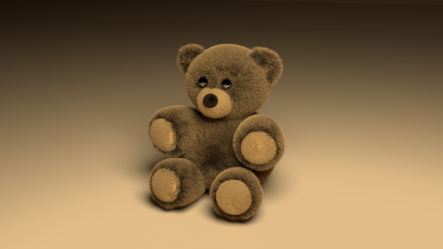 fluffy teddy bear 3D मॉडल .c4d .max .obj .3ds .fbx .stl .blend 