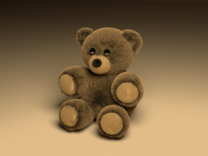 fluffy teddy bear 3D Модель