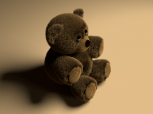 fluffy teddy bear 3D मॉडल