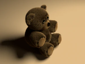 fluffy teddy bear 3D Model