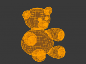 fluffy teddy bear 3D मॉडल