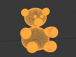 fluffy teddy bear 3D मॉडल