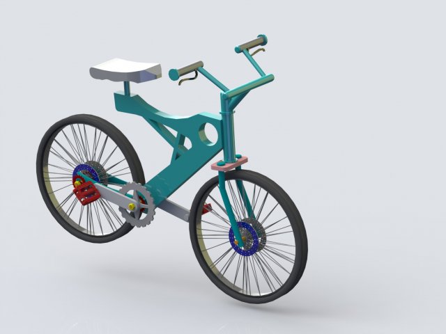 bicycle 3D Model .c4d .max .obj .3ds .fbx .stl .blend 