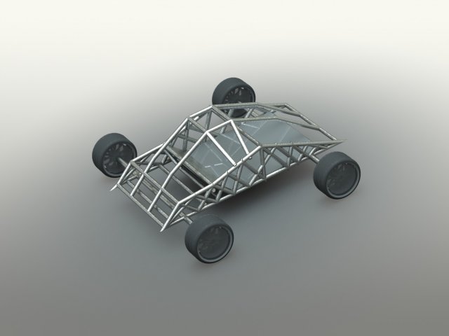 dirt car 3D Model .c4d .max .obj .3ds .fbx .stl .blend 