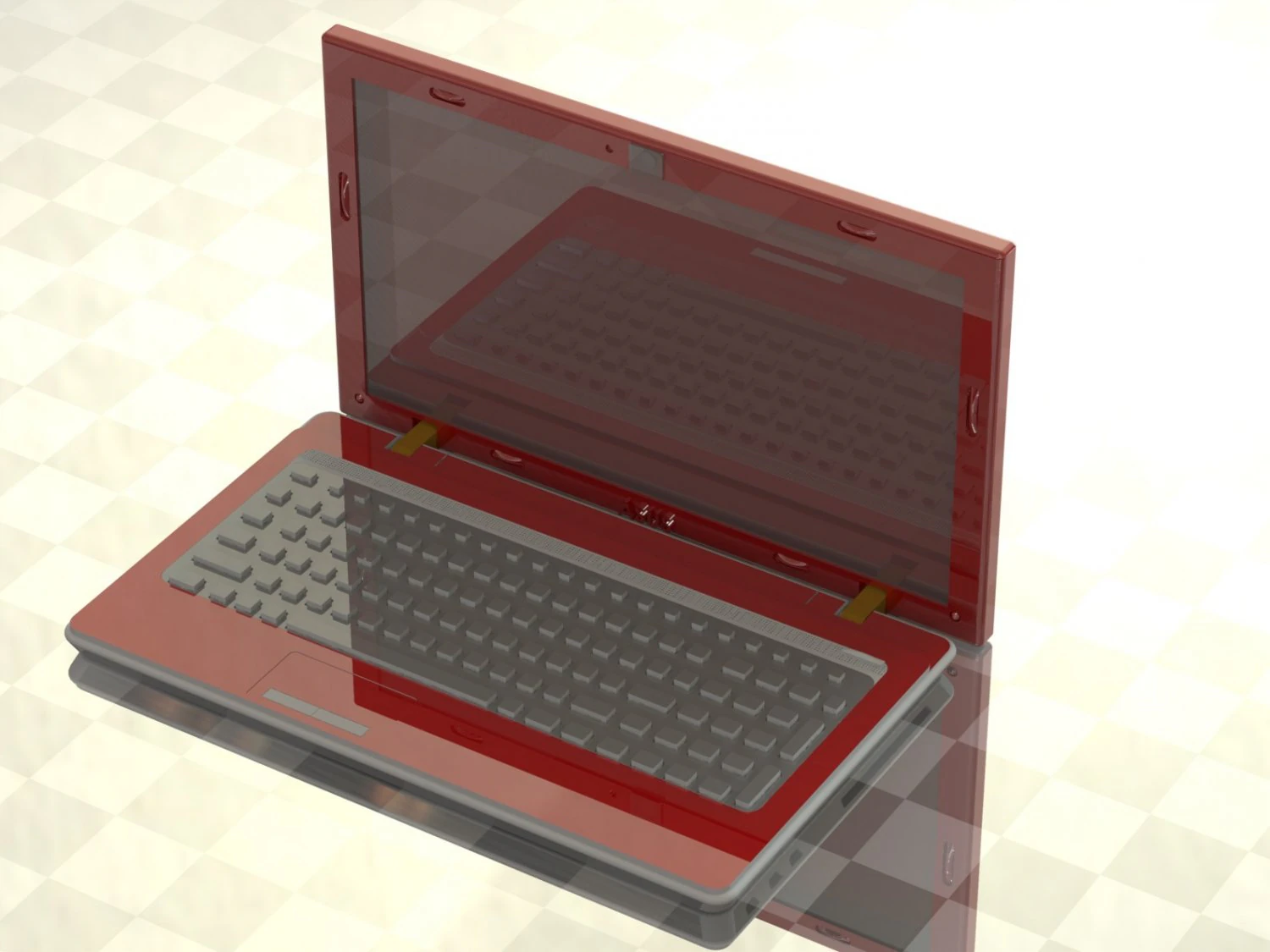 laptop 3D Model .c4d .max .obj .3ds .fbx .stl .blend