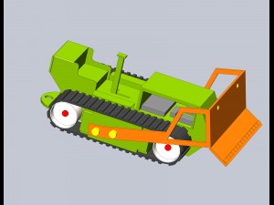 buldozer 3D Model
