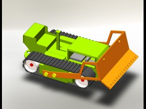 buldozer 3D 模型