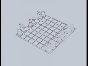 chessboard 3D Model