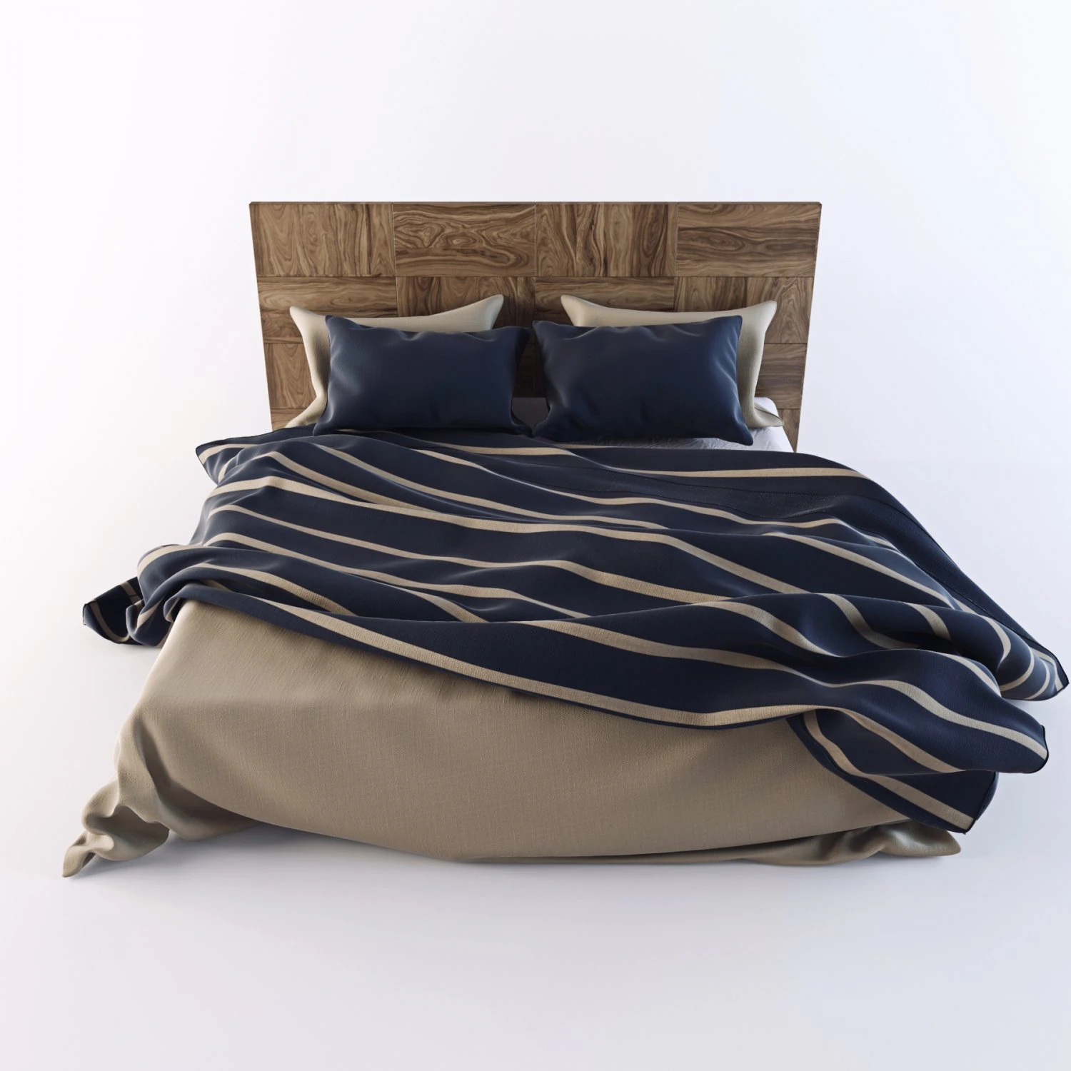 roupa de cama Modelo 3D .c4d .max .obj .3ds .fbx .stl .blend
