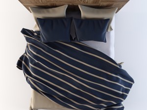 bed linen Modèle 3D
