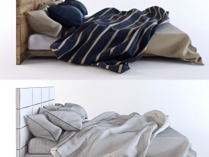 bed linen Modèle 3D