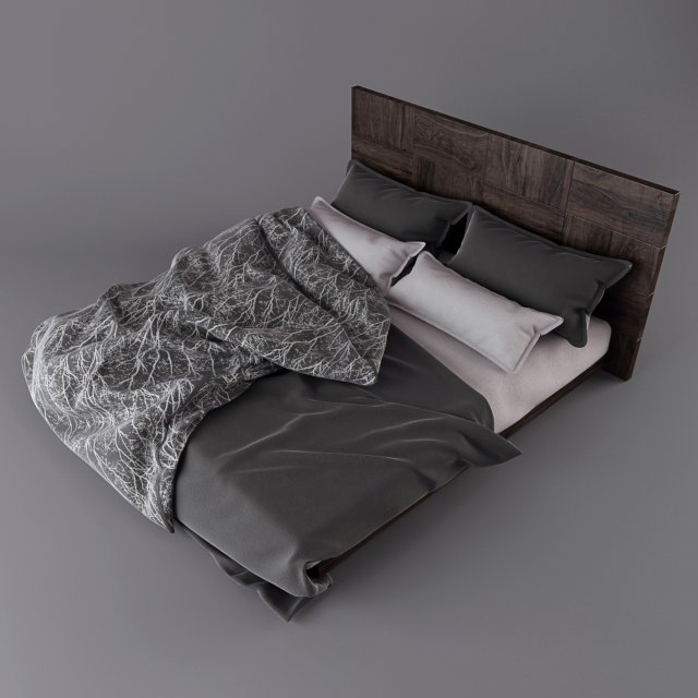 bed clothing 3D Модель .c4d .max .obj .3ds .fbx .stl .blend 