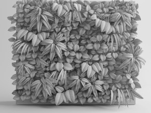green wall module Modèle 3D