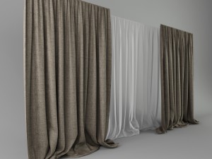 curtains 3D Model