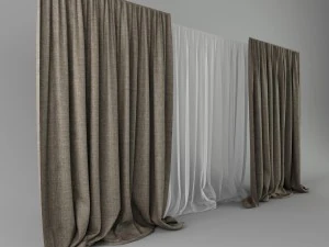 cortinas Modelo 3D