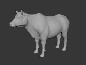 Cattle bull cow buffalo 3D Model