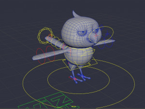 Cartoon Bird Parrot Chicken Modelo 3D