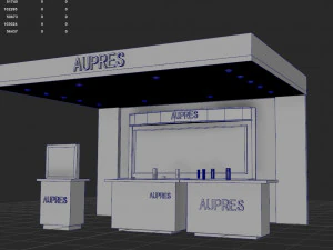 Cosmetics showcase Showroom shopping mall Cosmetics Counter 3D Model