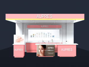 Cosmetics showcase Showroom shopping mall Cosmetics Counter 3D Model