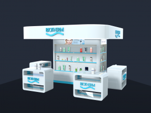 Cosmetics showcase Showroom shopping mall Cosmetics Counter 3D Model