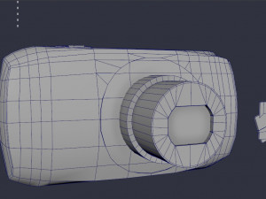Canon Camera Low-poly Modello 3D