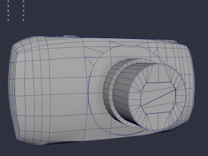 Canon Camera Low-poly Modello 3D