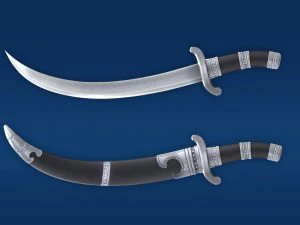 蒙古砍刀 大刀砍刀 冷兵器武士刀 3D 模型