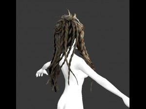 reggae hair Model 3D