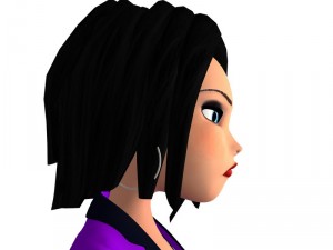 cartoon woman Modelo 3D