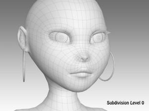cartoon woman Modelo 3D