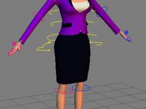 cartoon woman Modelo 3D
