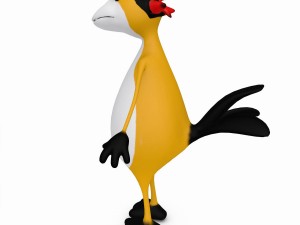 cartoon bird mascot Modelo 3D