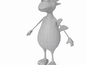 cartoon bird mascot Modelo 3D