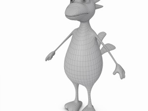 cartoon bird mascot Modelo 3D