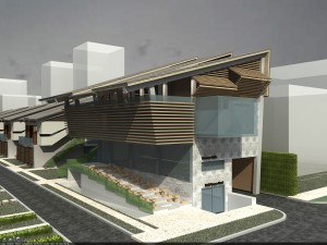 contemporary tropical village houses 3D 모델