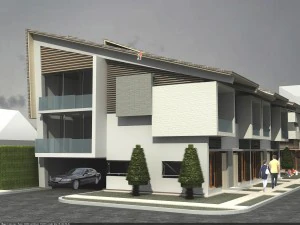 contemporary tropical village houses 3D Model