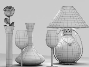 romantic set 3D Model