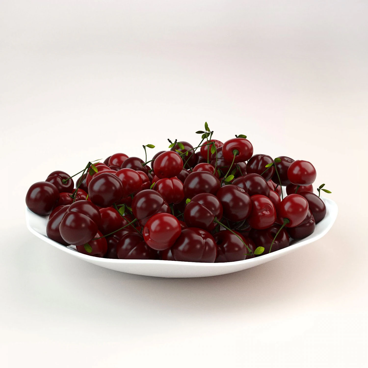 cherry 3D Model .c4d .max .obj .3ds .fbx .stl .blend 