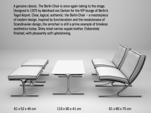 berlin chair set 3Dモデル