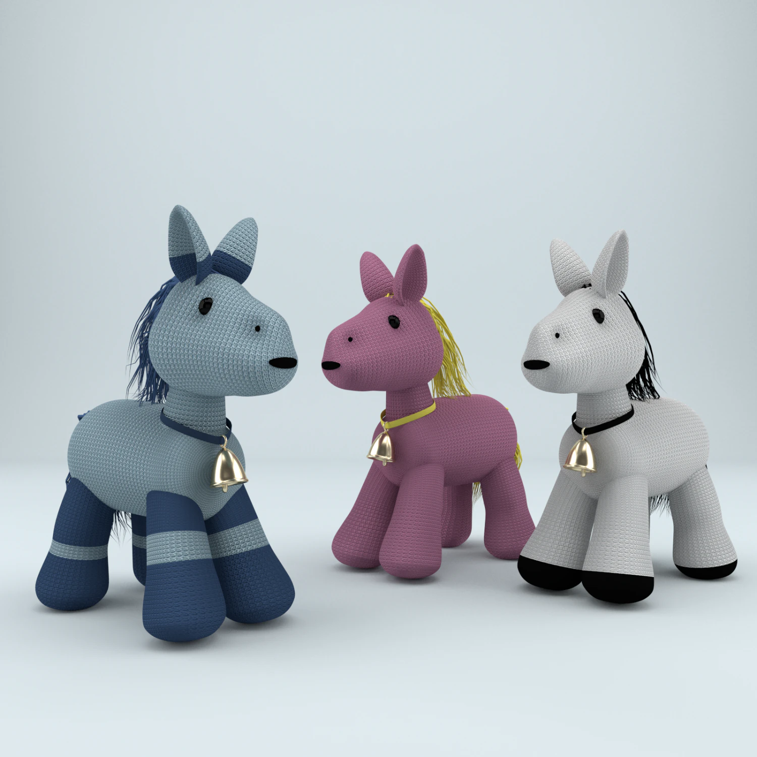 toy horse 3D Model .c4d .max .obj .3ds .fbx .stl .blend 