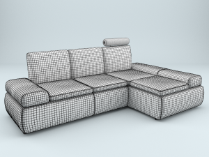 leather sofa Modelo 3D