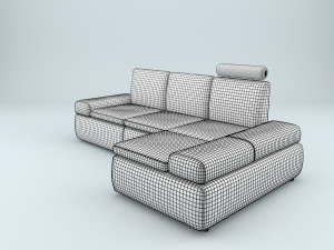 leather sofa Modelo 3D