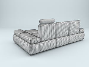 leather sofa Modelo 3D