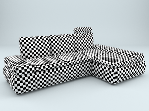 leather sofa Modelo 3D