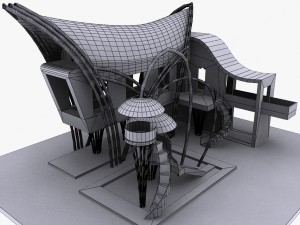 bamboo house 3D Model