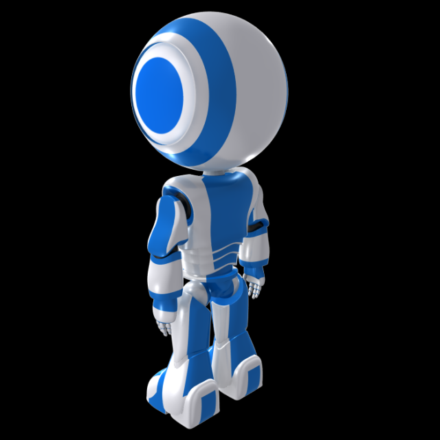 robot maru 3D Модель .c4d .max .obj .3ds .fbx .stl .blend 