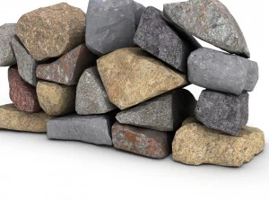 stone wall 1 3D Model