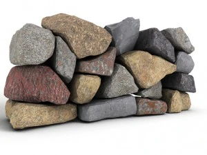 stone wall 1 3D Model